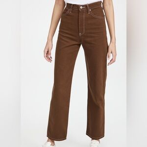 Reformation Cowboy Brown Jeans